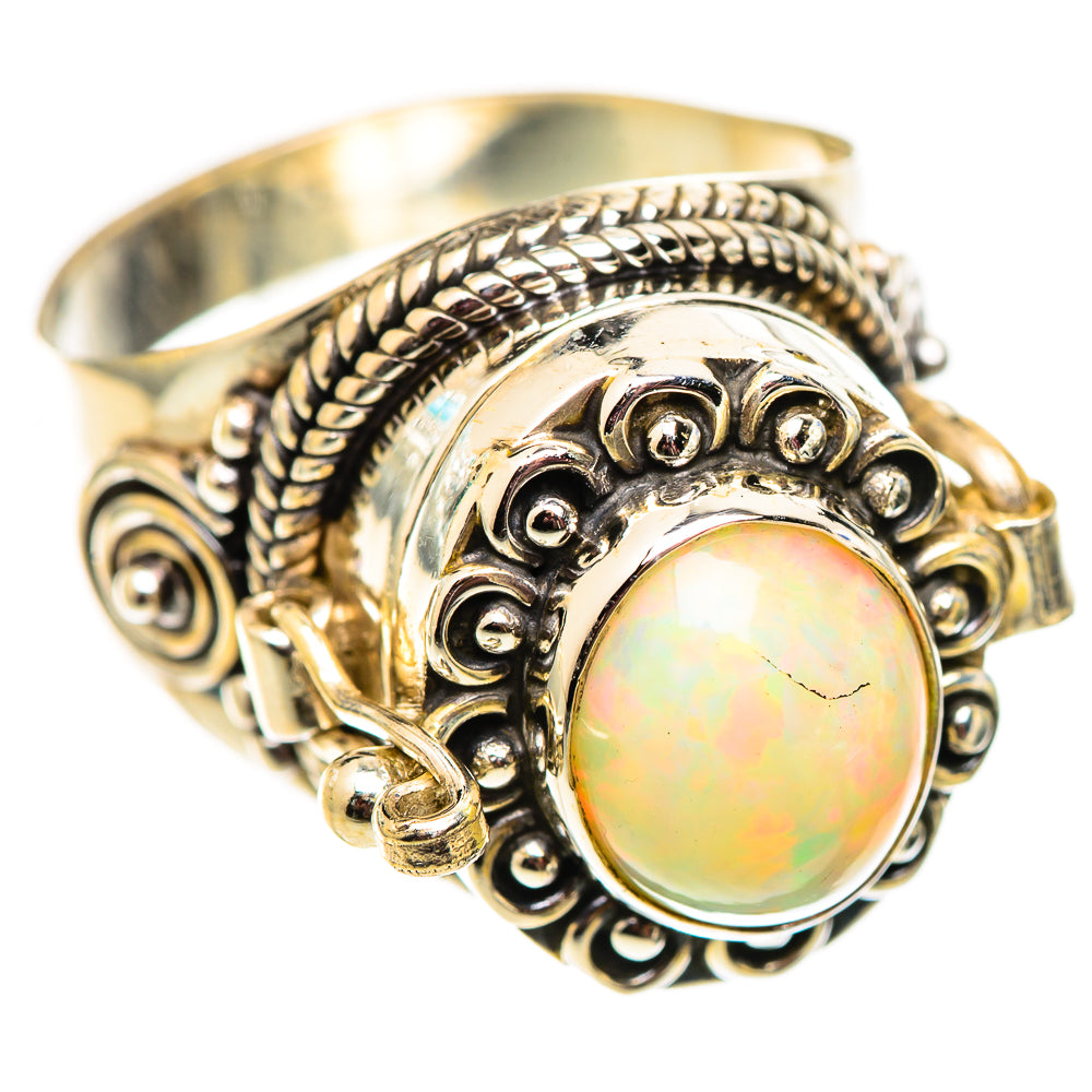 Ethiopian Opal Rings handcrafted by Ana Silver Co - RING124522 - Photo 2