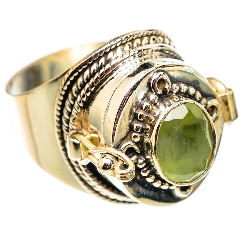 Prehnite Rings handcrafted by Ana Silver Co - RING124535 - Photo 2