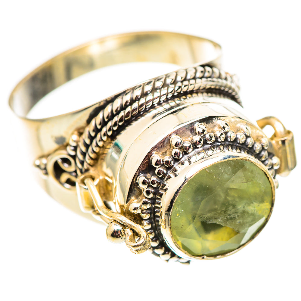 Prehnite Rings handcrafted by Ana Silver Co - RING124561 - Photo 2