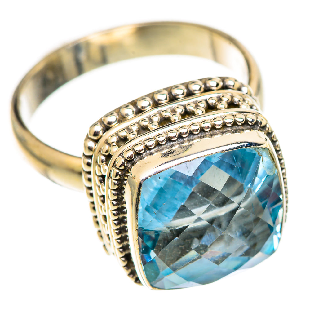 Swiss Blue Topaz Rings handcrafted by Ana Silver Co - RING124582 - Photo 2