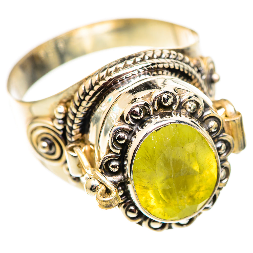 Prehnite Rings handcrafted by Ana Silver Co - RING124610 - Photo 2