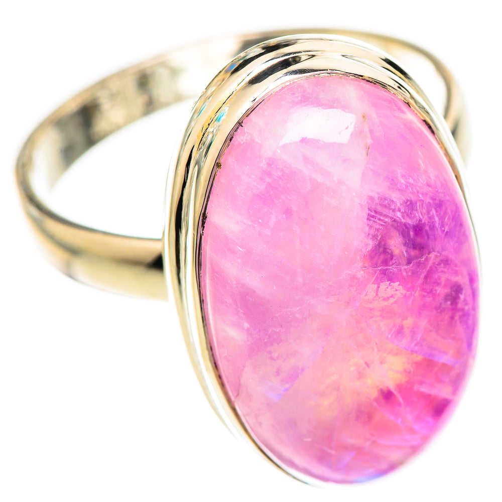 Pink Moonstone Rings handcrafted by Ana Silver Co - RING124612 - Photo 2