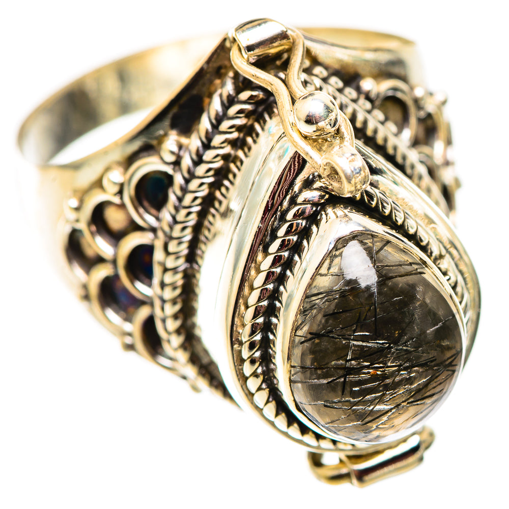 Tourmalinated Quartz Rings handcrafted by Ana Silver Co - RING124616 - Photo 2