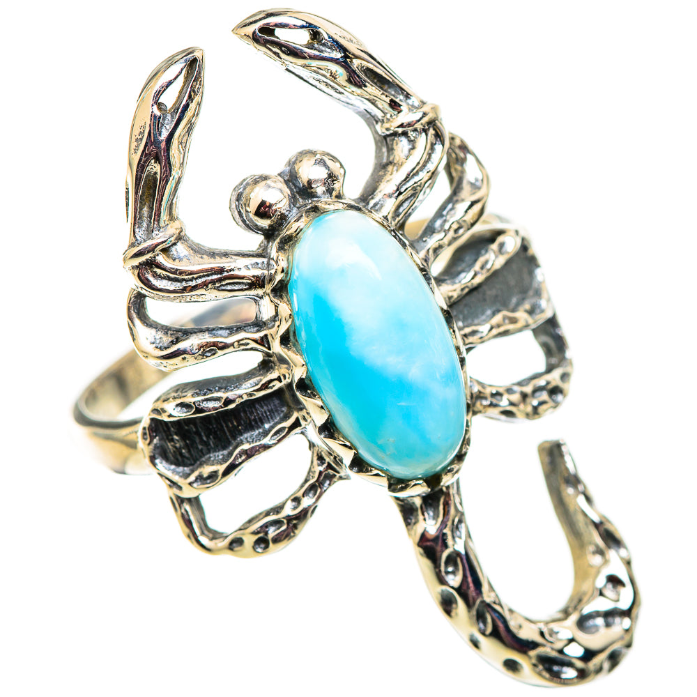 Larimar Rings handcrafted by Ana Silver Co - RING124628 - Photo 2