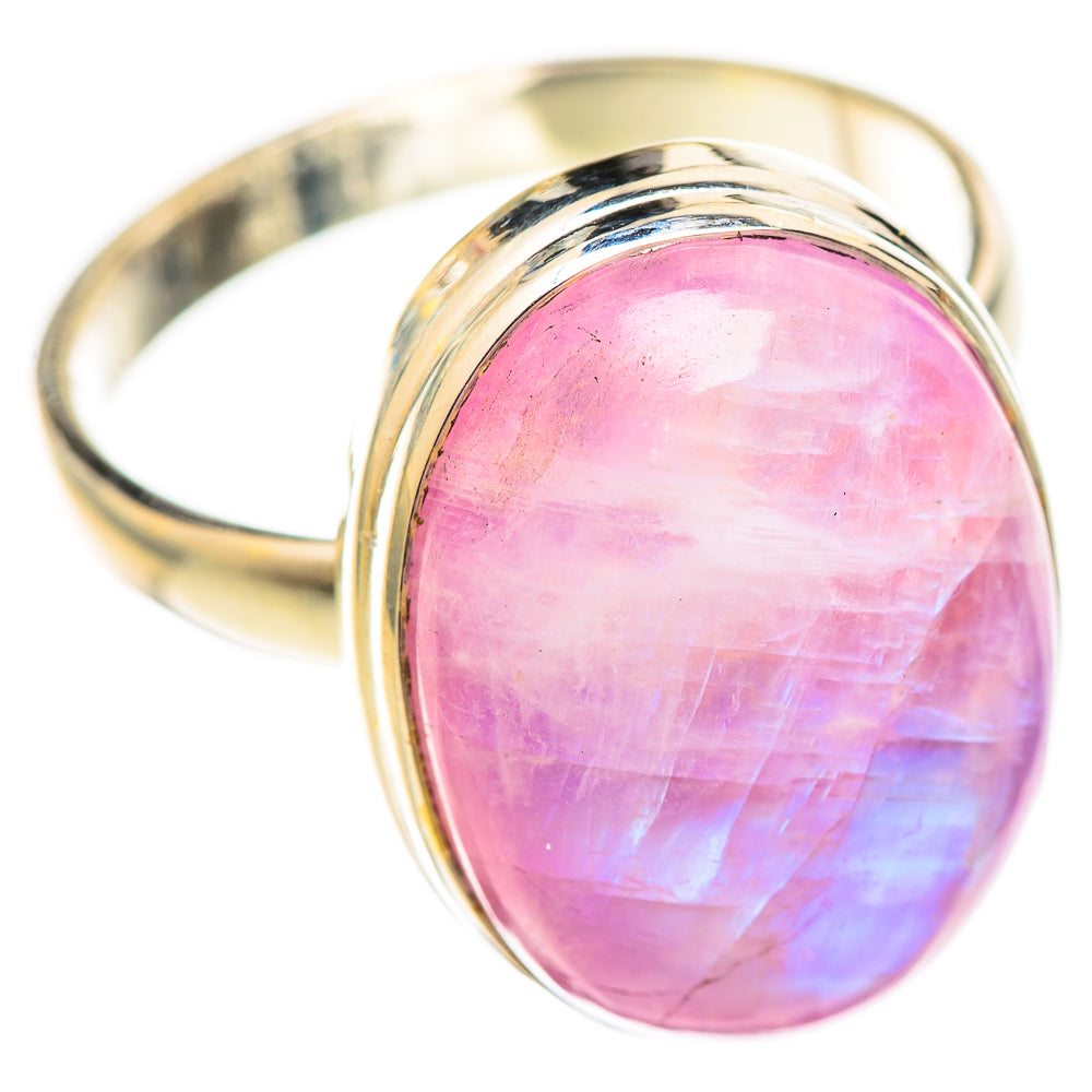 Pink Moonstone Rings handcrafted by Ana Silver Co - RING124634 - Photo 2