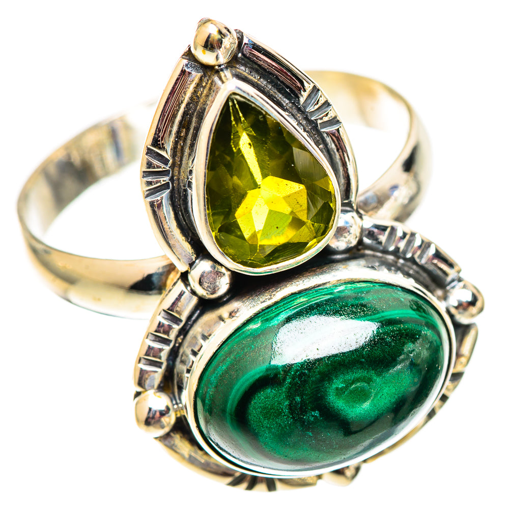 Malachite Rings handcrafted by Ana Silver Co - RING124674 - Photo 2