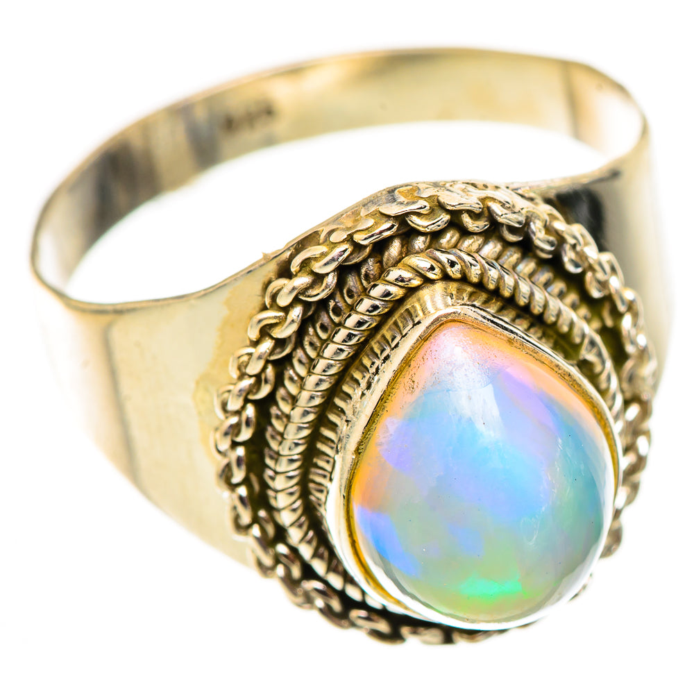 Ethiopian Opal Rings handcrafted by Ana Silver Co - RING124682 - Photo 2