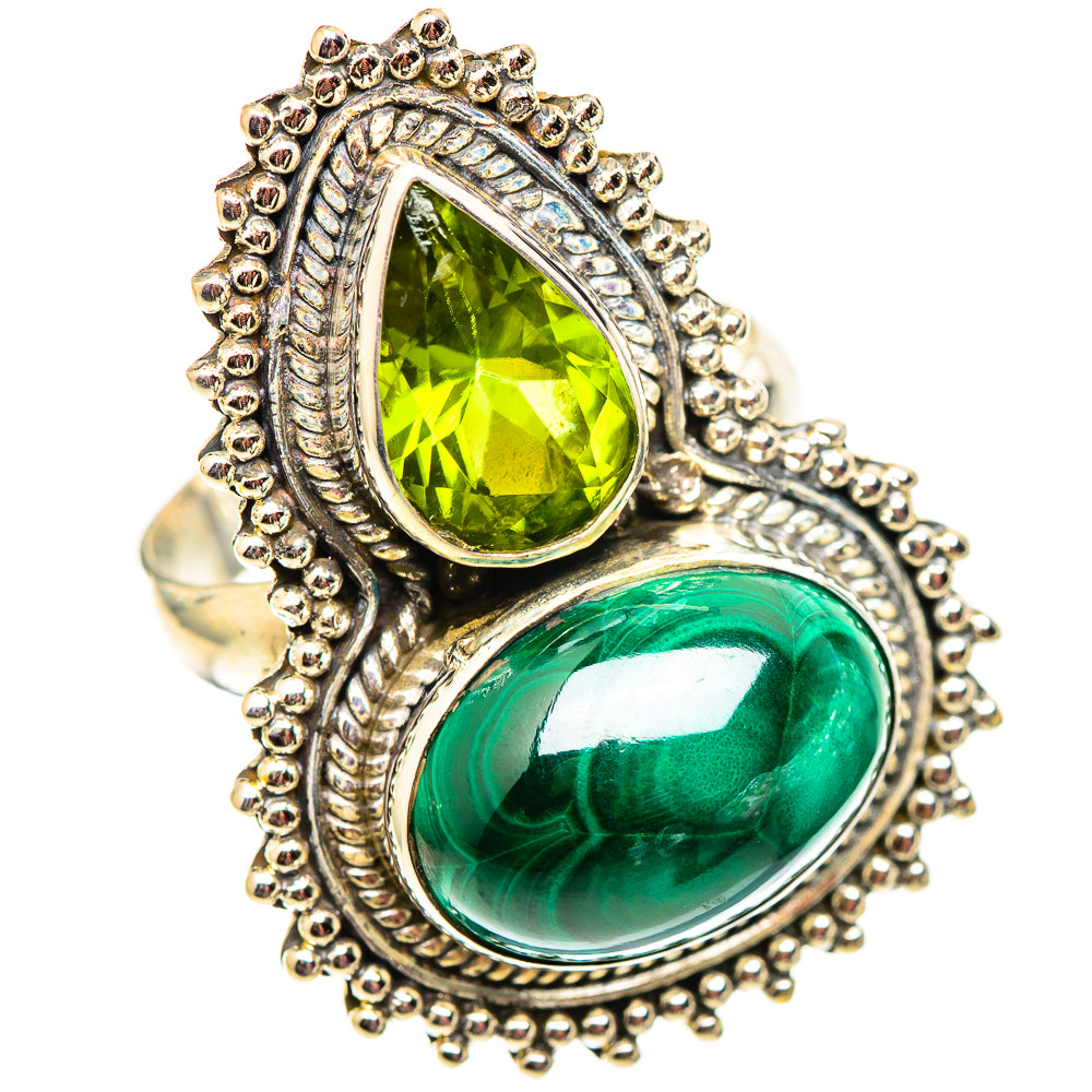 Malachite Rings handcrafted by Ana Silver Co - RING124773 - Photo 2