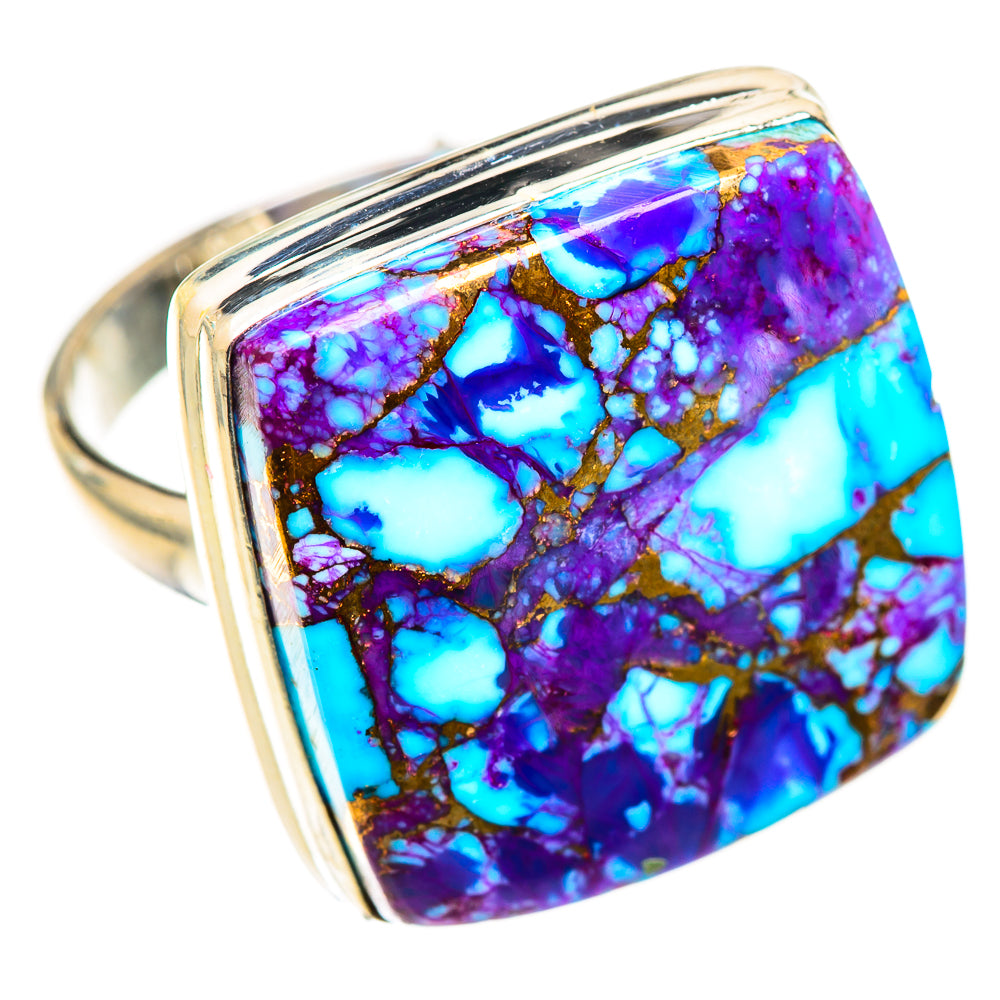 Purple Copper Composite Turquoise Rings handcrafted by Ana Silver Co - RING124776 - Photo 2