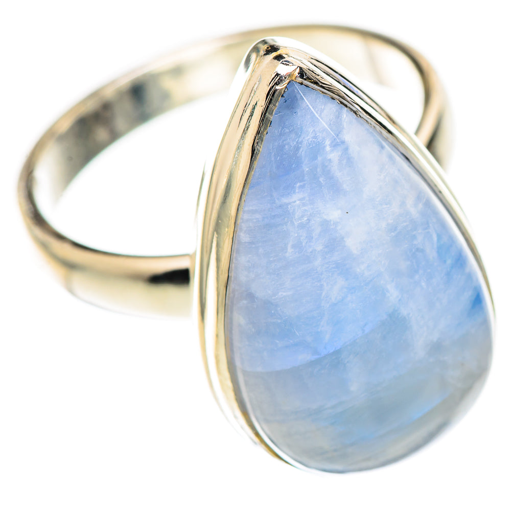 Rainbow Moonstone Rings handcrafted by Ana Silver Co - RING124800 - Photo 2