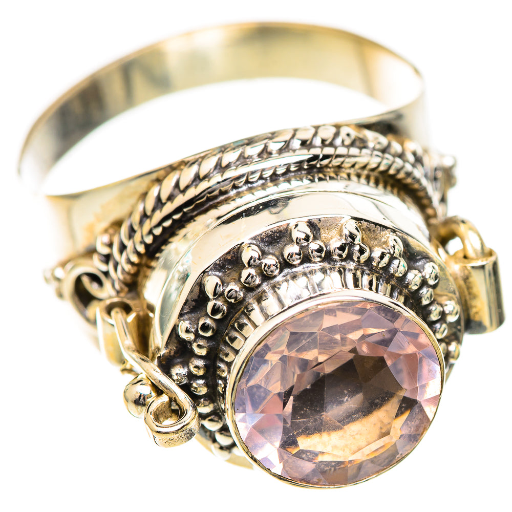 Rose Quartz Rings handcrafted by Ana Silver Co - RING124809 - Photo 2