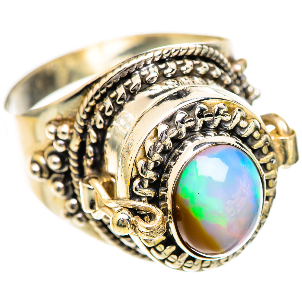 Ethiopian Opal Rings handcrafted by Ana Silver Co - RING124818 - Photo 2