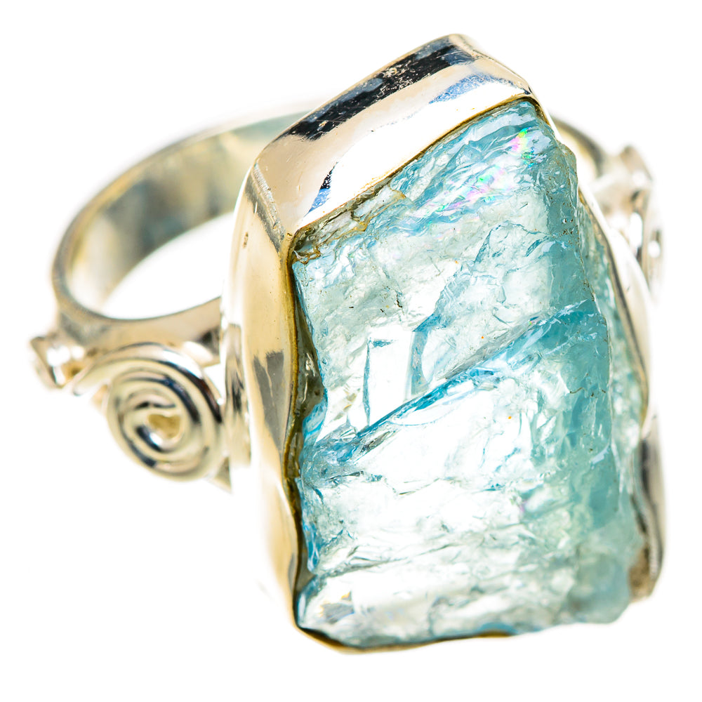 Aquamarine Rings handcrafted by Ana Silver Co - RING124821 - Photo 2