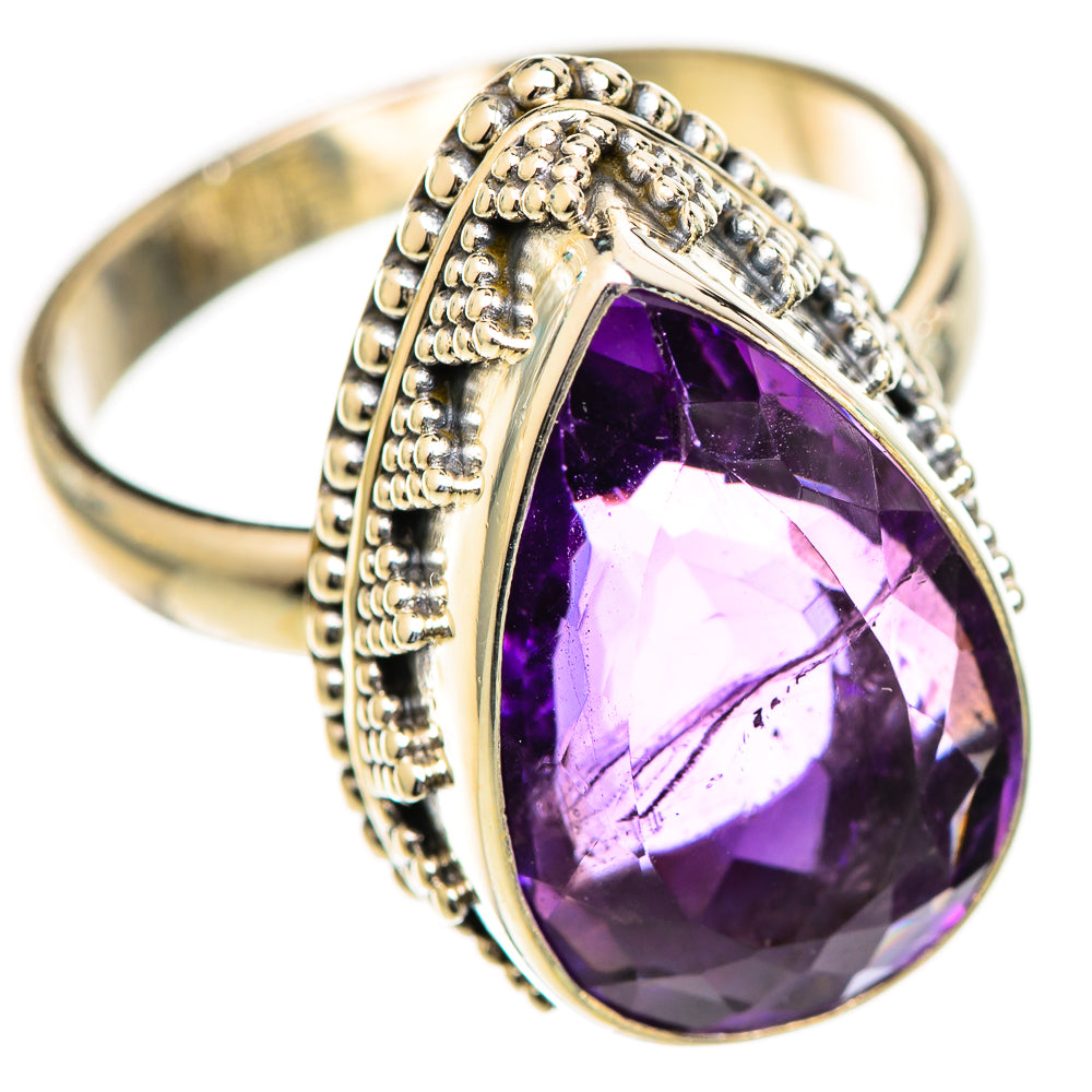 Brazilian Amethyst Rings handcrafted by Ana Silver Co - RING124838 - Photo 2