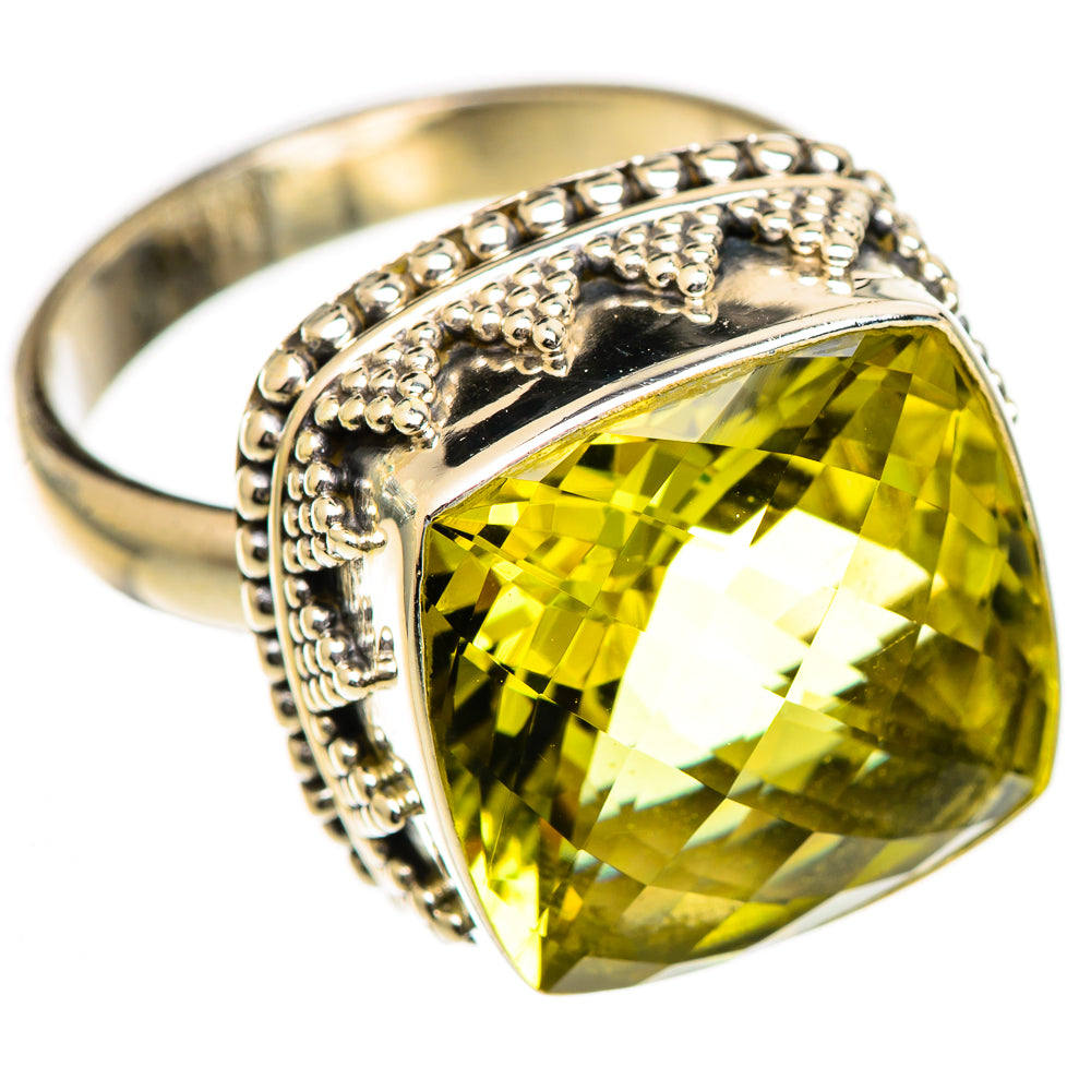 Lemon Quartz Rings handcrafted by Ana Silver Co - RING124868 - Photo 2