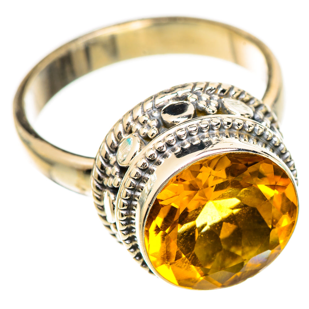 Citrine Rings handcrafted by Ana Silver Co - RING124880 - Photo 2