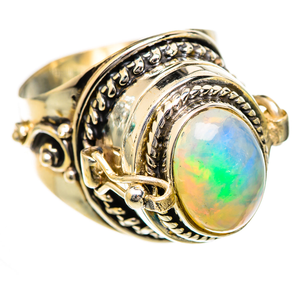 Ethiopian Opal Rings handcrafted by Ana Silver Co - RING124914 - Photo 2