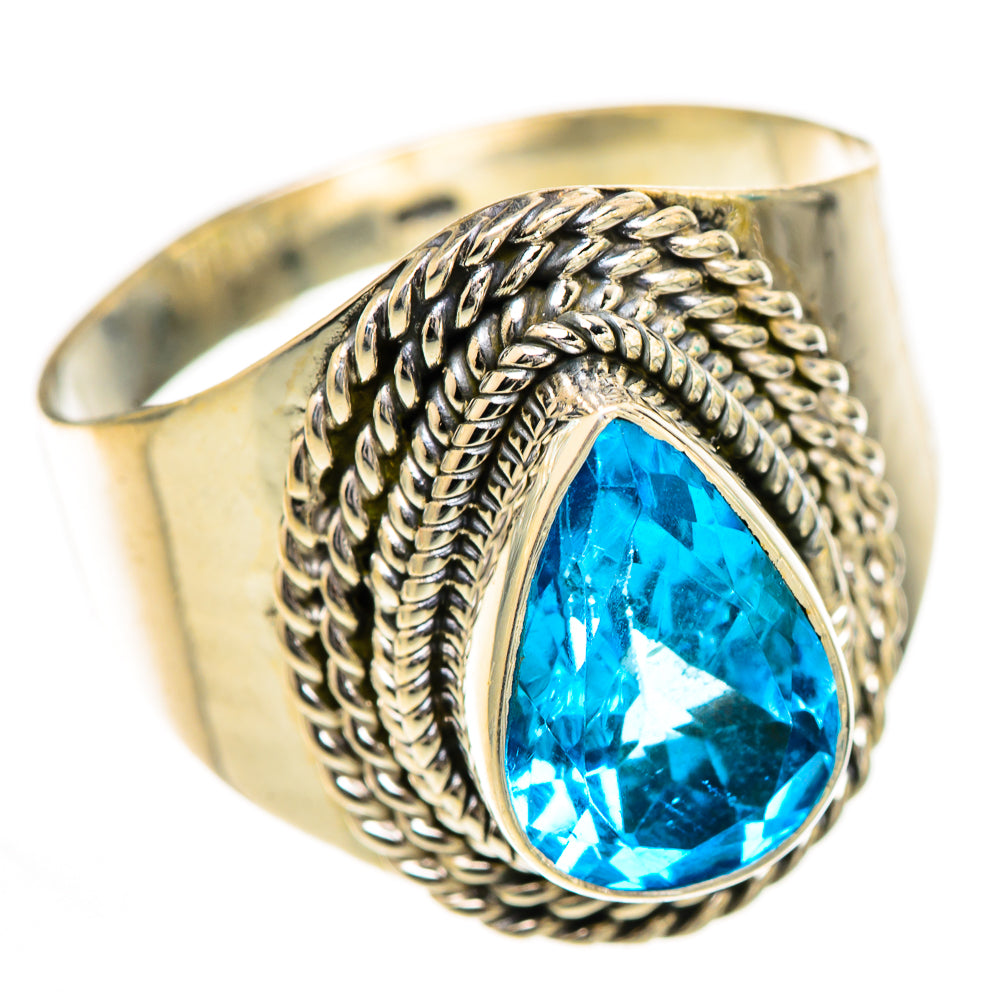 Swiss Blue Topaz Rings handcrafted by Ana Silver Co - RING124921 - Photo 2
