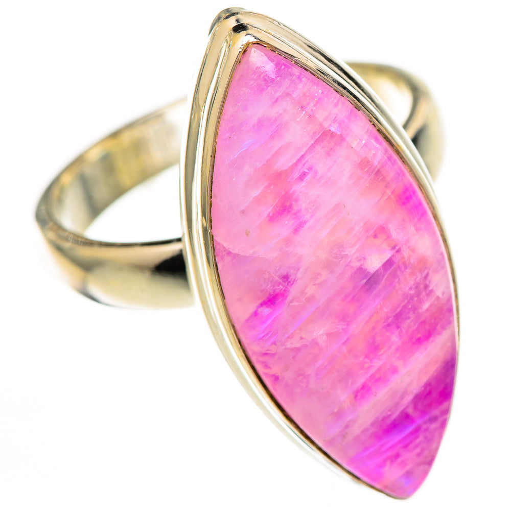 Pink Moonstone Rings handcrafted by Ana Silver Co - RING124928 - Photo 2