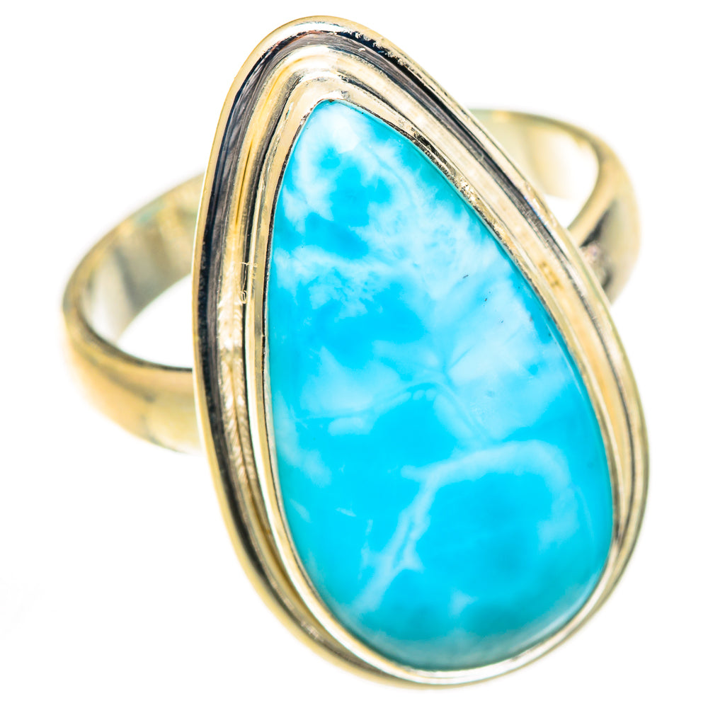 Larimar Rings handcrafted by Ana Silver Co - RING124962 - Photo 2