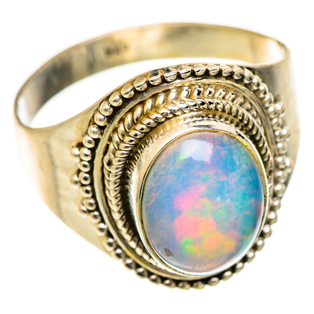 Ethiopian Opal Rings handcrafted by Ana Silver Co - RING124986 - Photo 2