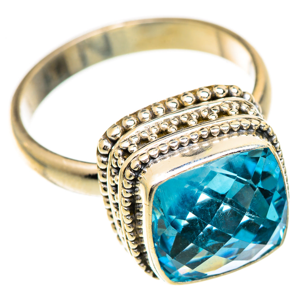 Swiss Blue Topaz Rings handcrafted by Ana Silver Co - RING124991 - Photo 2
