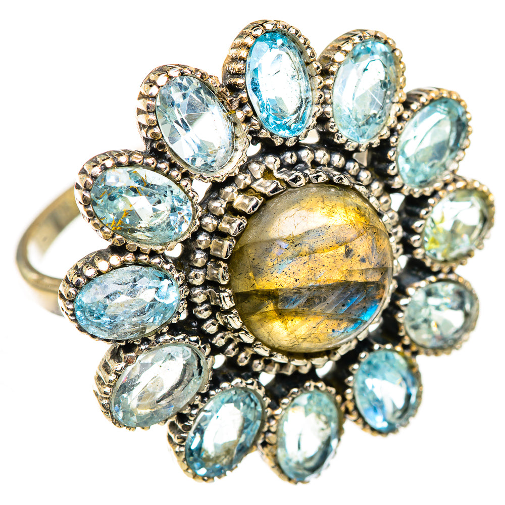 Labradorite Rings handcrafted by Ana Silver Co - RING125019 - Photo 2