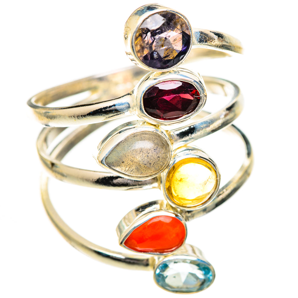 Labradorite Rings handcrafted by Ana Silver Co - RING125137 - Photo 2