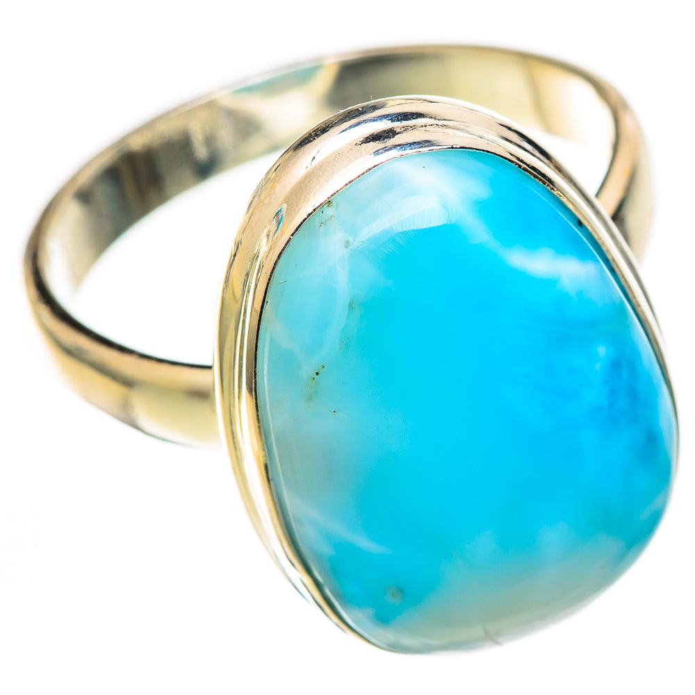 Larimar Rings handcrafted by Ana Silver Co - RING125150 - Photo 2