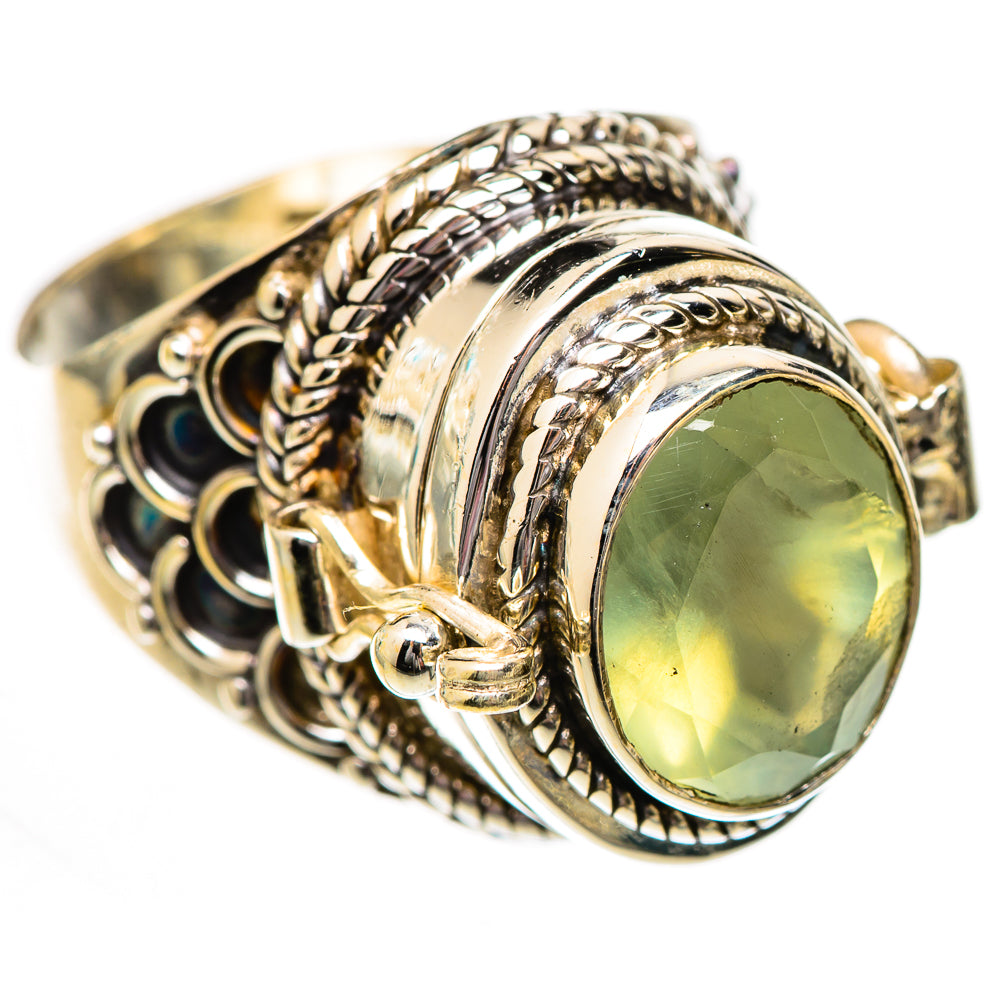 Prehnite Rings handcrafted by Ana Silver Co - RING125155 - Photo 2