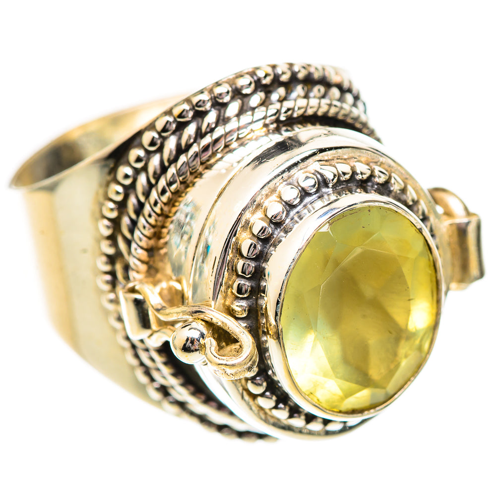 Prehnite Rings handcrafted by Ana Silver Co - RING125183 - Photo 2