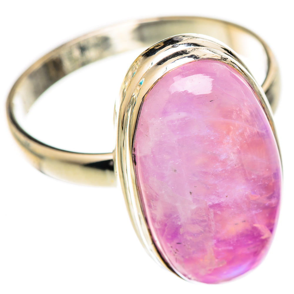 Pink Moonstone Rings handcrafted by Ana Silver Co - RING125190 - Photo 2