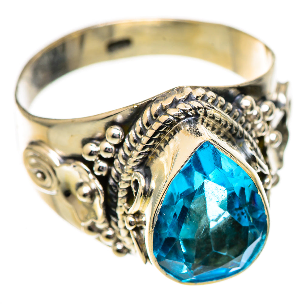 Swiss Blue Topaz Rings handcrafted by Ana Silver Co - RING125209 - Photo 2
