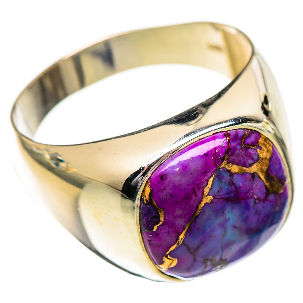 Purple Copper Composite Turquoise Rings handcrafted by Ana Silver Co - RING125220 - Photo 2