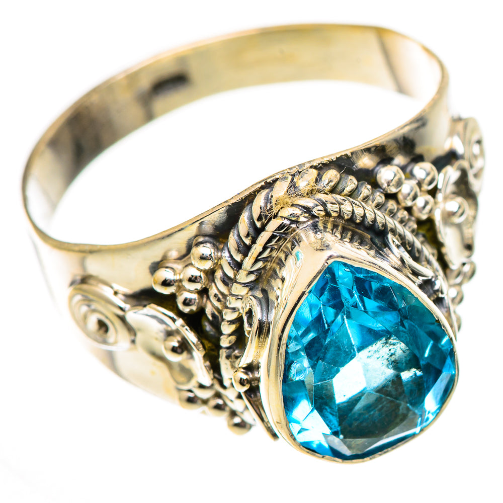 Swiss Blue Topaz Rings handcrafted by Ana Silver Co - RING125252 - Photo 2