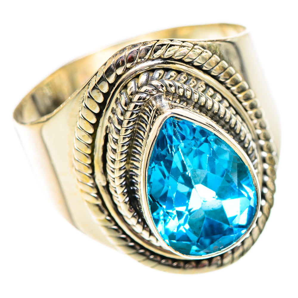 Swiss Blue Topaz Rings handcrafted by Ana Silver Co - RING125269 - Photo 2