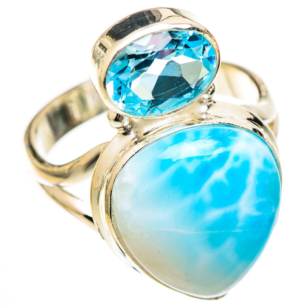 Larimar Rings handcrafted by Ana Silver Co - RING125277 - Photo 2