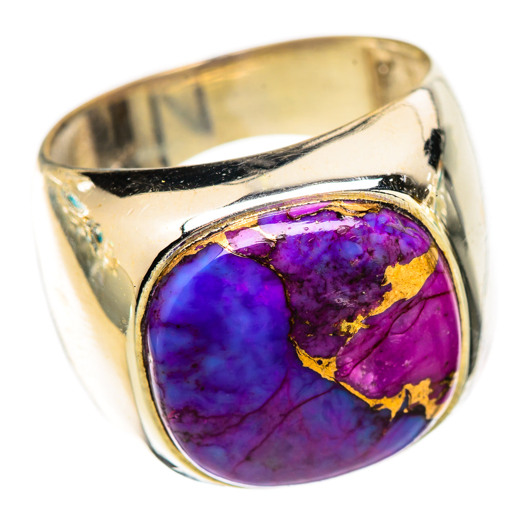 Purple Copper Composite Turquoise Rings handcrafted by Ana Silver Co - RING125415 - Photo 2