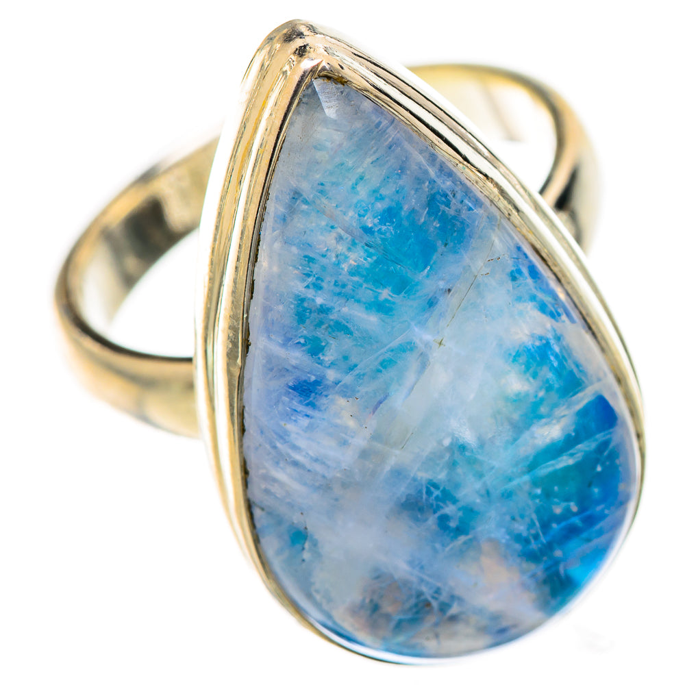 Rainbow Moonstone Rings handcrafted by Ana Silver Co - RING125442 - Photo 2