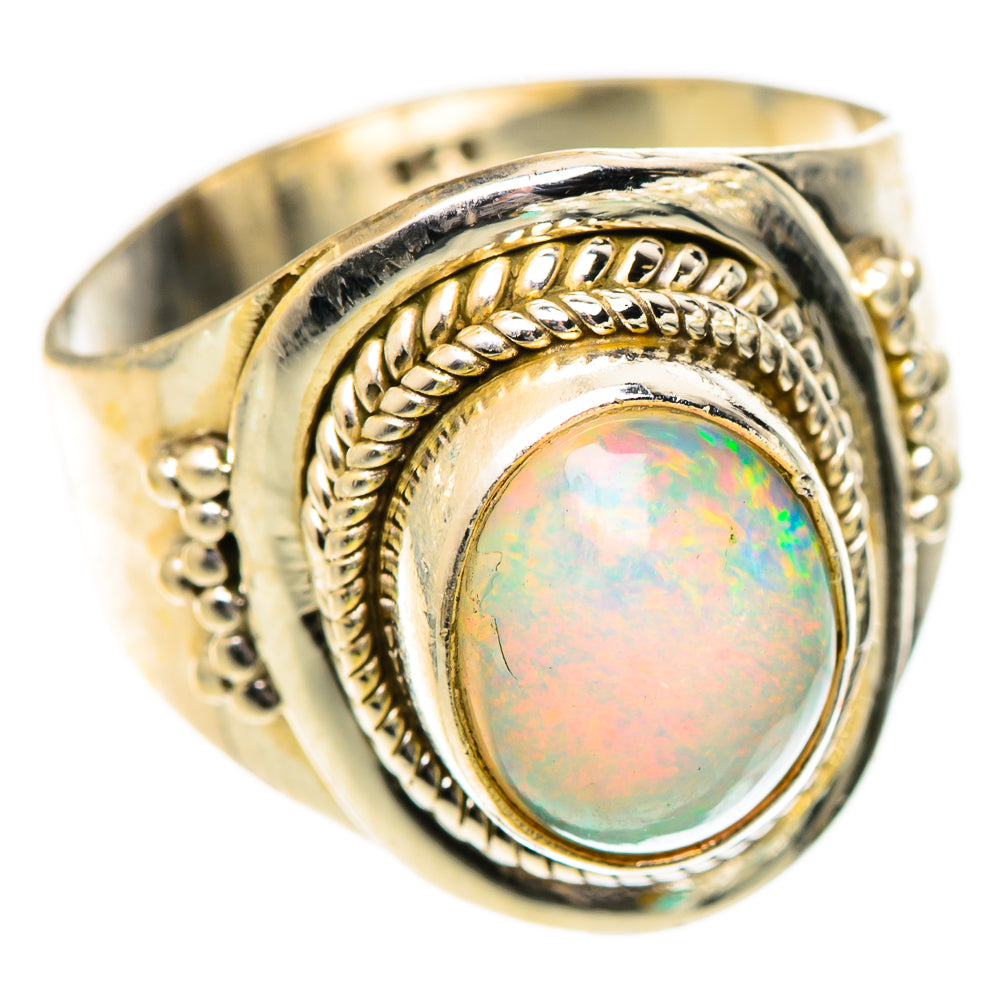 Ethiopian Opal Rings handcrafted by Ana Silver Co - RING125451 - Photo 2