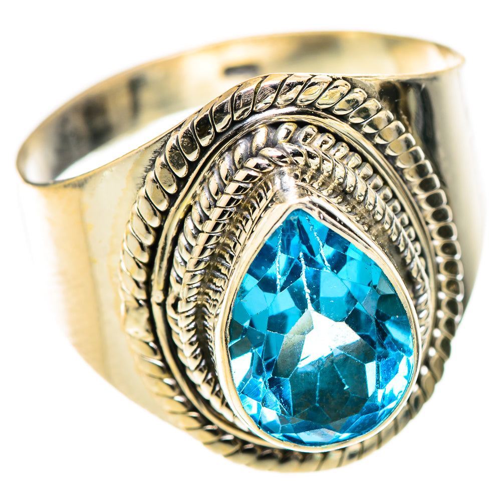 Swiss Blue Topaz Rings handcrafted by Ana Silver Co - RING125453 - Photo 2