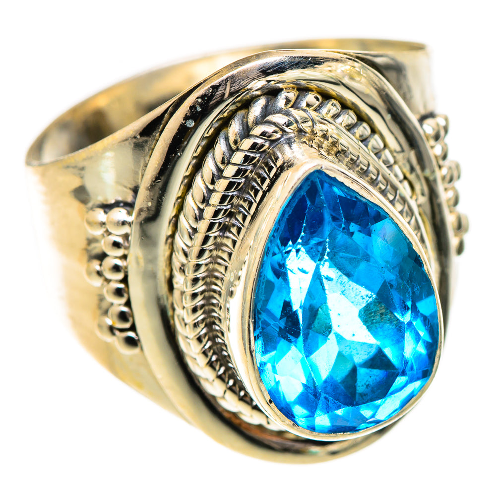Swiss Blue Topaz Rings handcrafted by Ana Silver Co - RING125457 - Photo 2