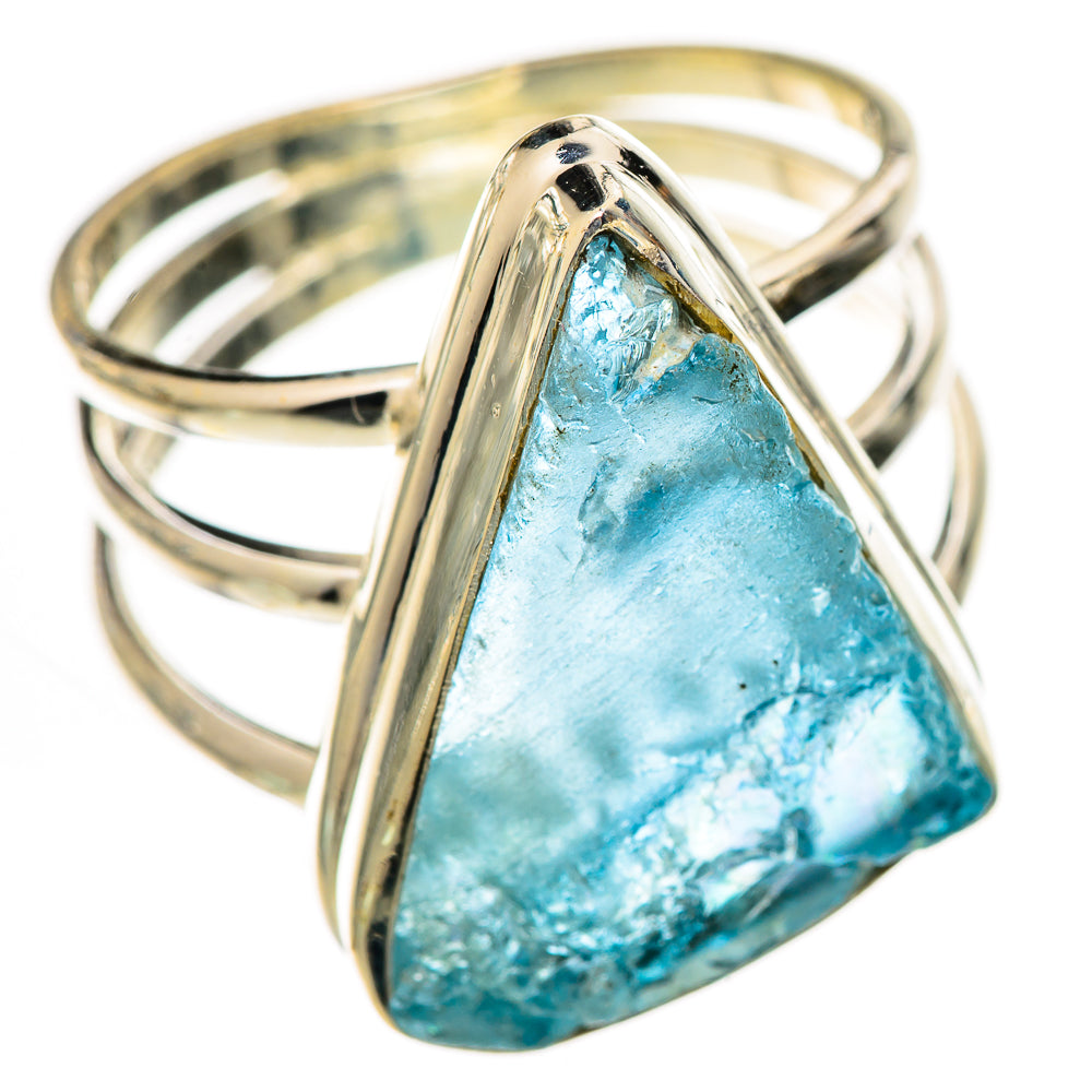 Aquamarine Rings handcrafted by Ana Silver Co - RING125531 - Photo 2