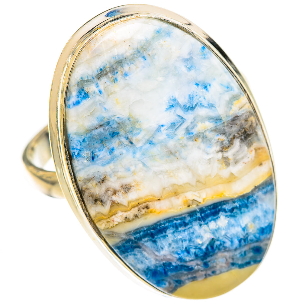 Blue Scheelite Rings handcrafted by Ana Silver Co - RING125574 - Photo 2
