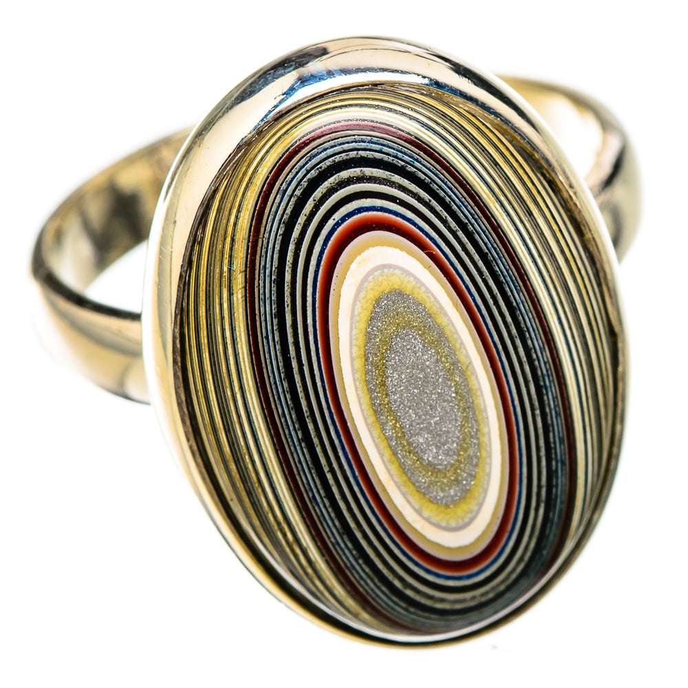 Fordite Rings handcrafted by Ana Silver Co - RING125788 - Photo 2