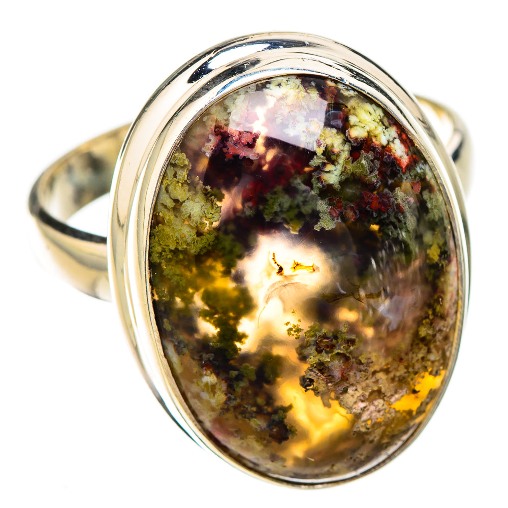 Indonesian Plume Agate Rings handcrafted by Ana Silver Co - RING125842 - Photo 2