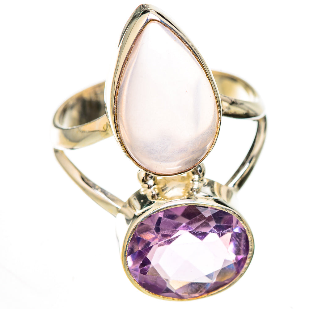 Rose Quartz Rings handcrafted by Ana Silver Co - RING125845 - Photo 2