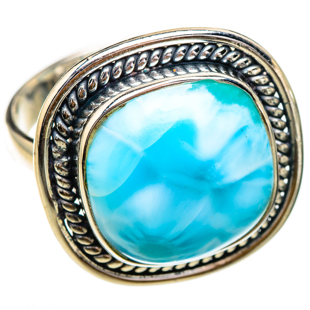 Larimar Rings handcrafted by Ana Silver Co - RING125851 - Photo 2