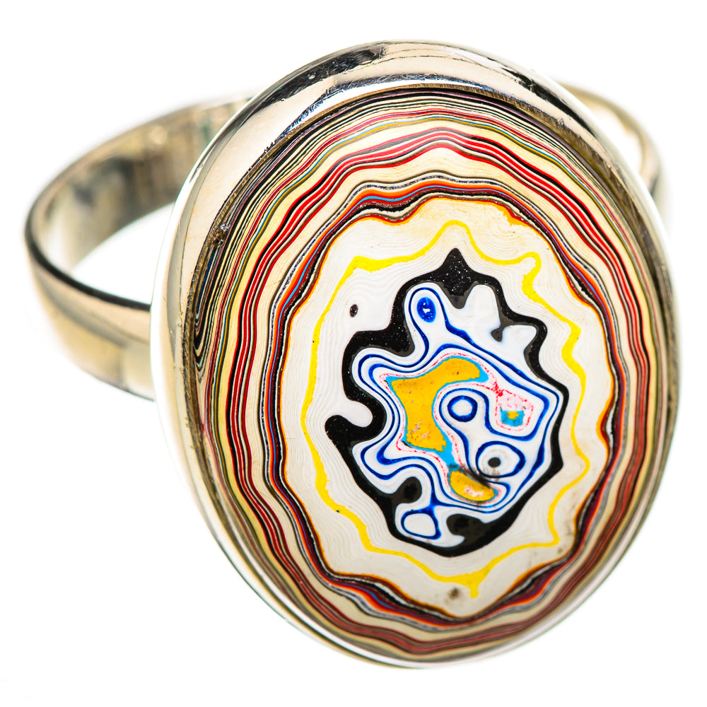 Fordite Rings handcrafted by Ana Silver Co - RING125911 - Photo 2