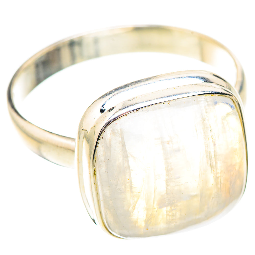Rainbow Moonstone Rings handcrafted by Ana Silver Co - RING125929 - Photo 2